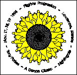 Pilgrim's Progression Dance Weekend Logo (Sunflower of Dancers)